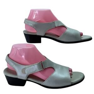 SAS Sandals Womens Size 9.5 M Perl Suntimer Tripad Comfort Slingback Hoop & Loop
